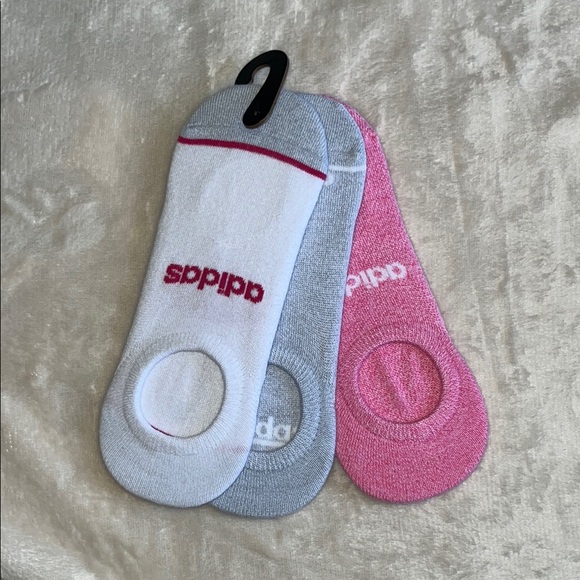 Adidas No Show Socks 3 Pack - Picture 1 of 7